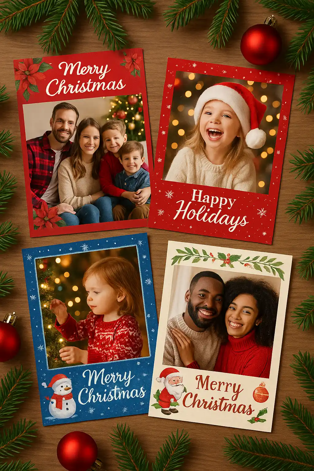 Christmas frames and cards for your photos
